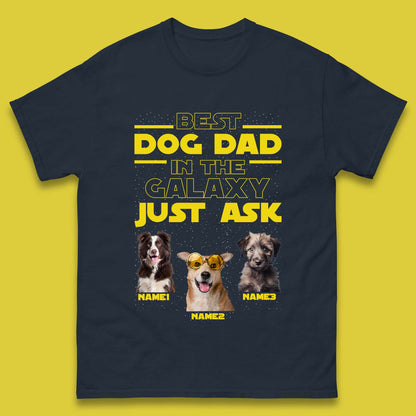 Personalised Best Dog Dad Mens T-Shirt