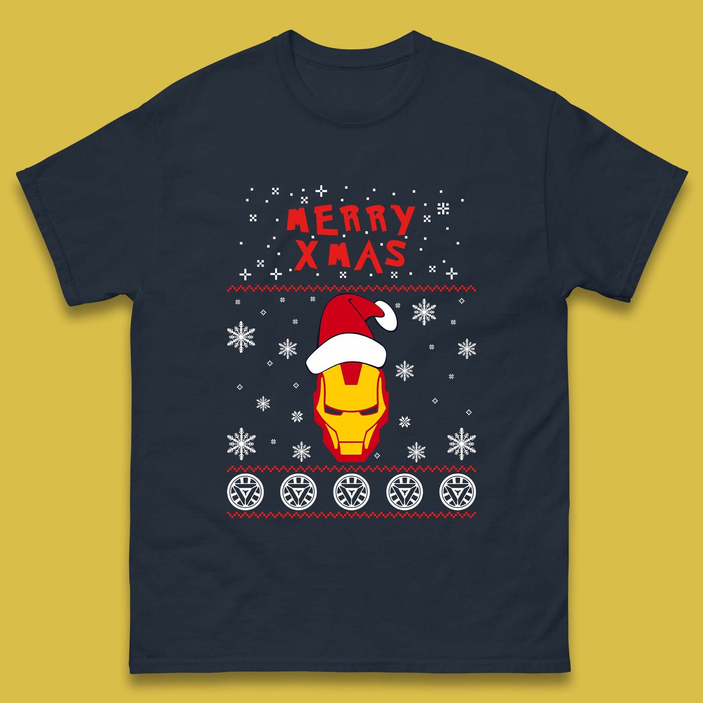Merry Xmas Ironman Mens T-Shirt