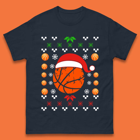 Basketball Christmas Mens T-Shirt