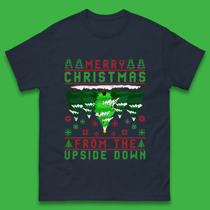 merry christmas from the upside down tree t shirt