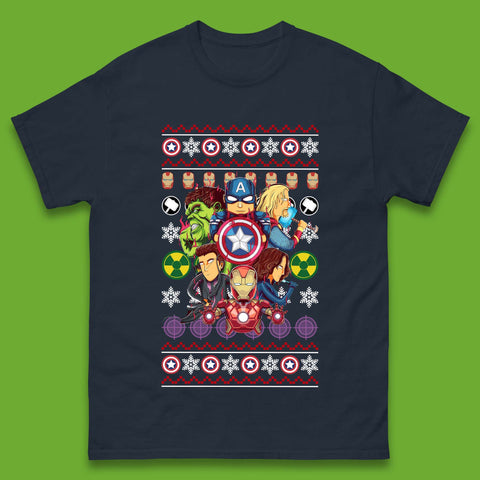 Christmas Avengers Superheroes Mens T-Shirt