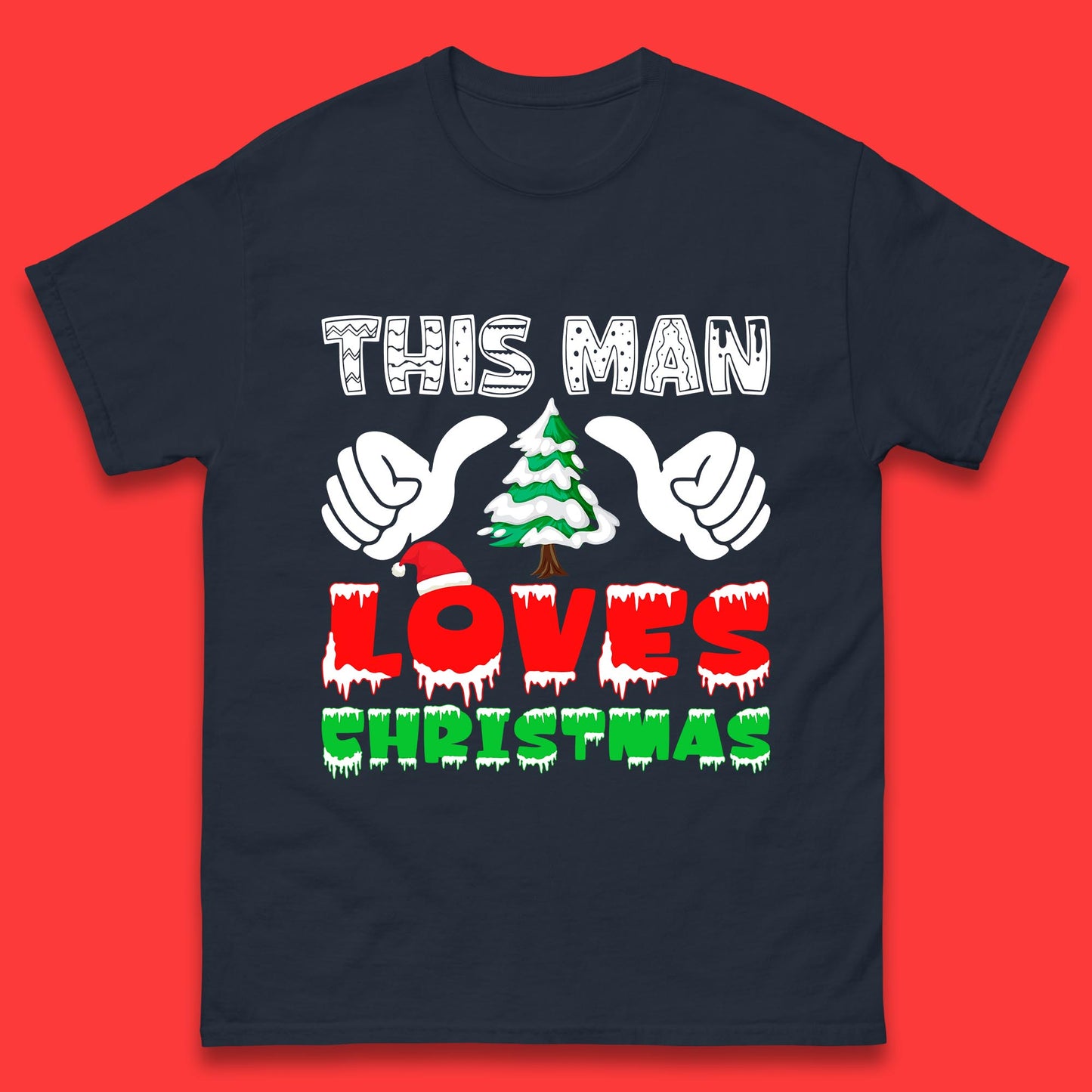 this man loves christmas t shirt
