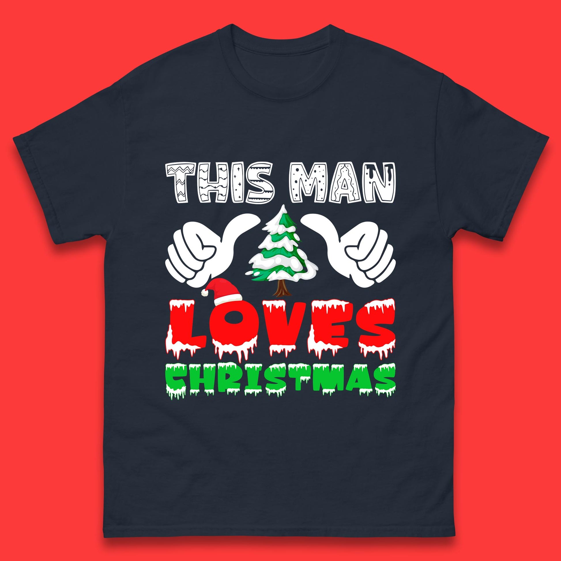 this man loves christmas t shirt