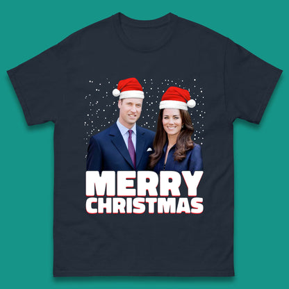 Prince William & Kate Merry Christmas Mens T-Shirt