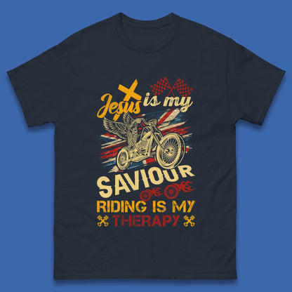 Riding Is My Therapy Mens T-Shirt