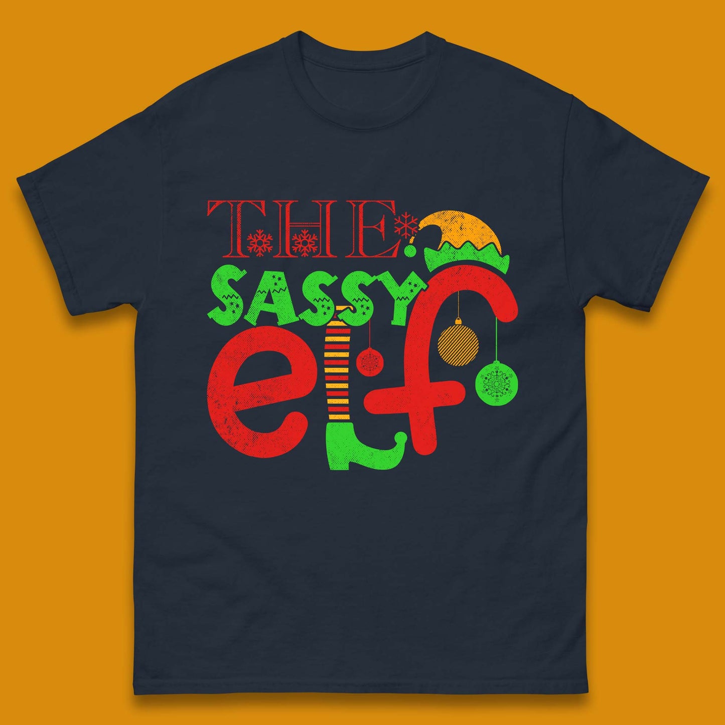The Sassy Elf Christmas Mens T-Shirt