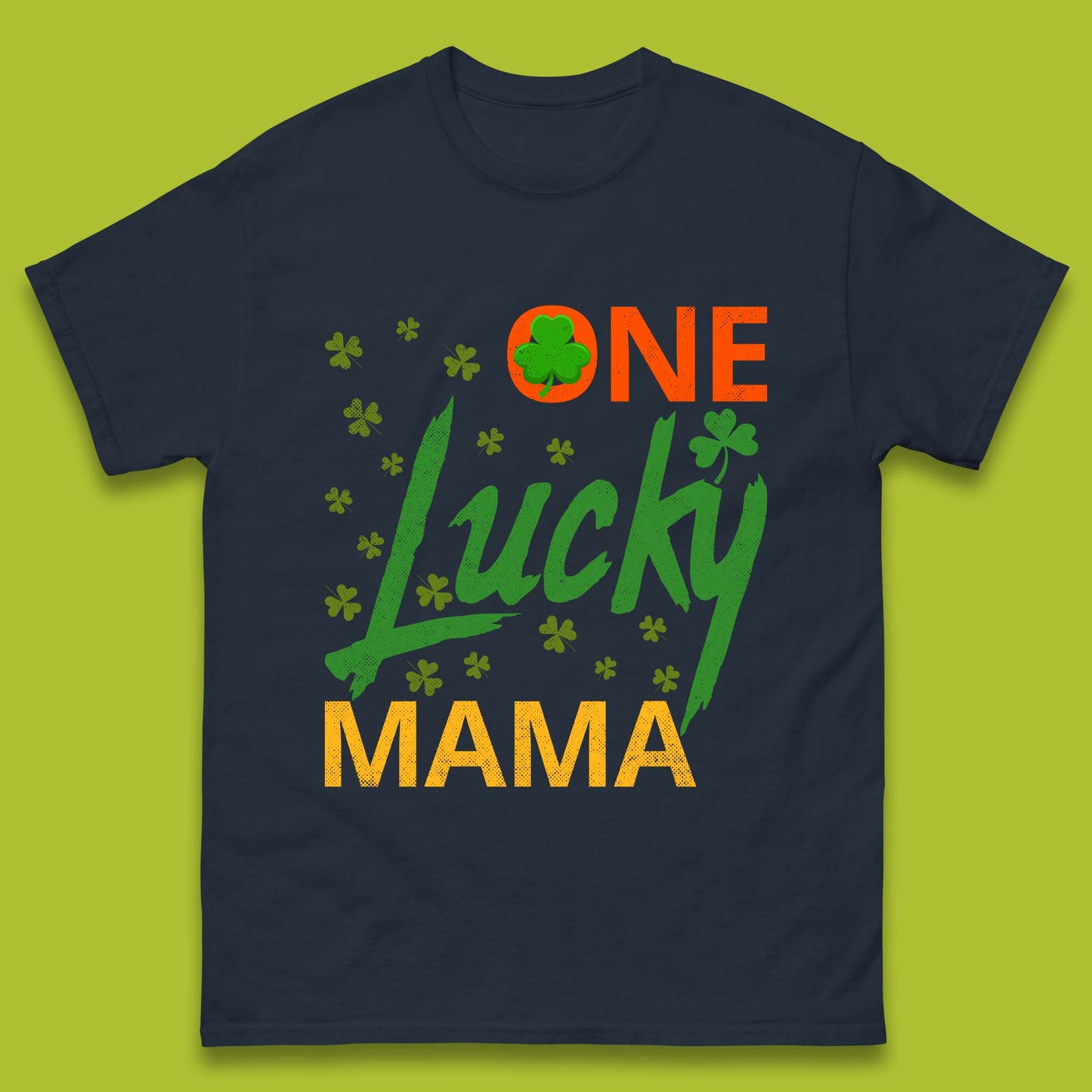 One Lucky Mama Patrick's Day Mens T-Shirt