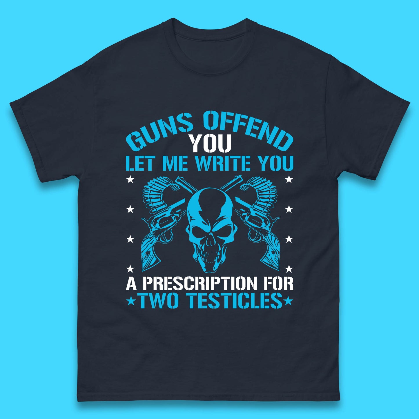 2nd Amendment Guns Offend You Let Me Write You Mens T Shirt
