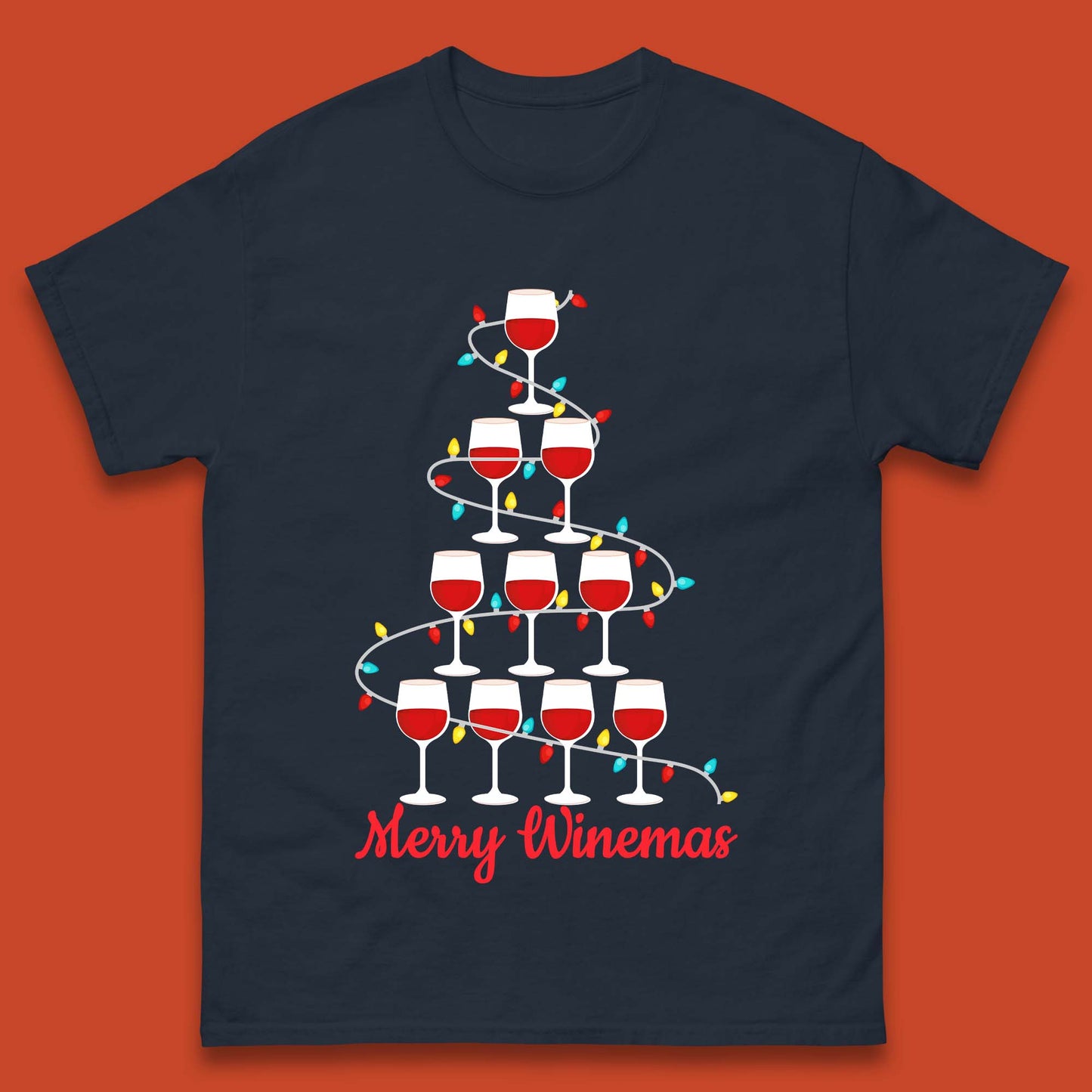 Merry Winemas Christmas Mens T-Shirt