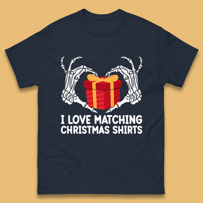 skeleton hands gift box christmas t shirt