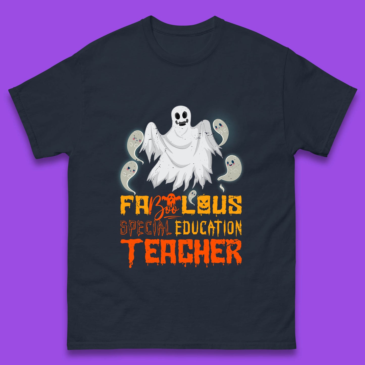 Fabolous Special Education Teacher Halloween Fabulous Spooky Ghost Teacher Mens Tee Top
