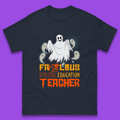 Fabolous Special Education Teacher Halloween Fabulous Spooky Ghost Teacher Mens Tee Top