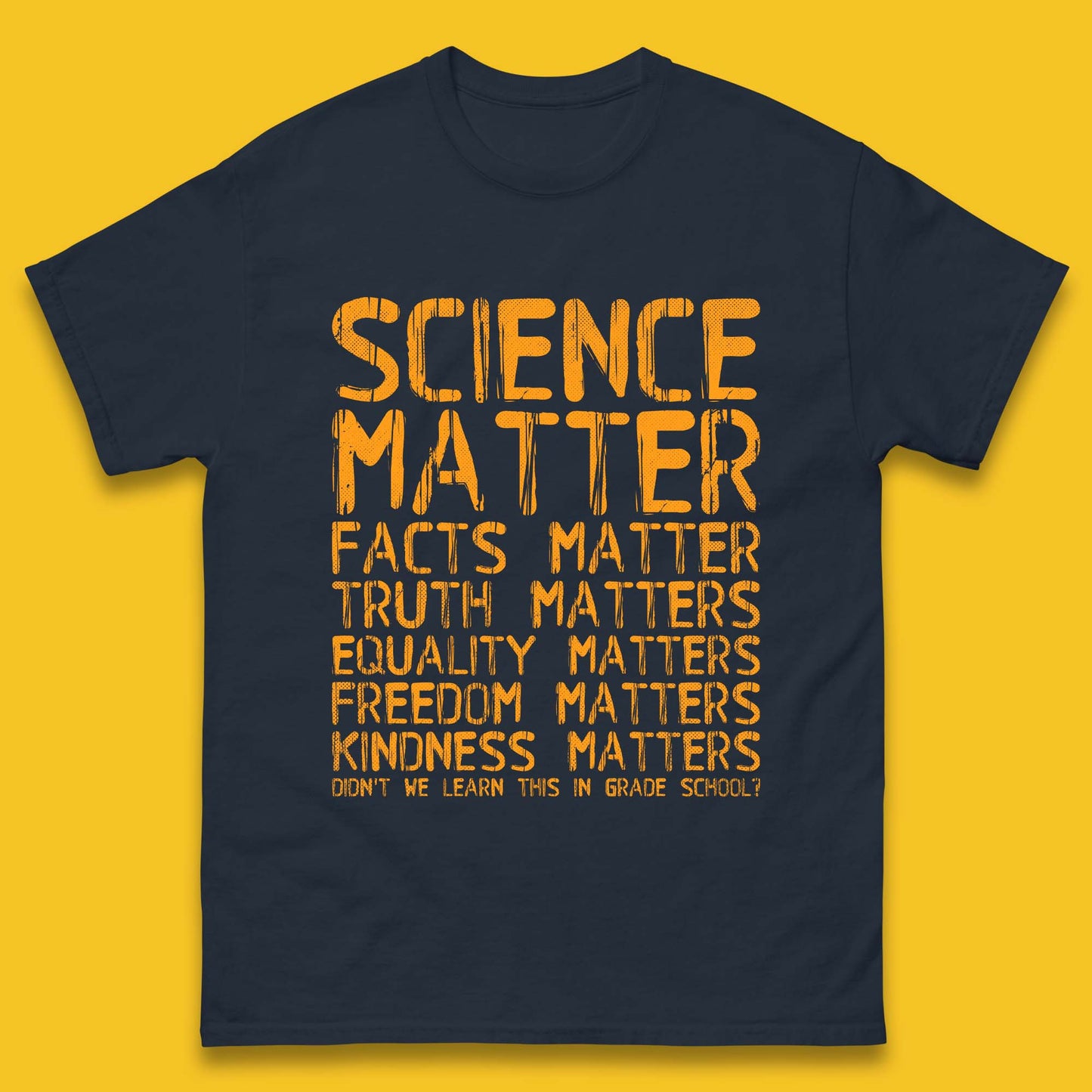 Science Matters Facts Matters Mens T-Shirt