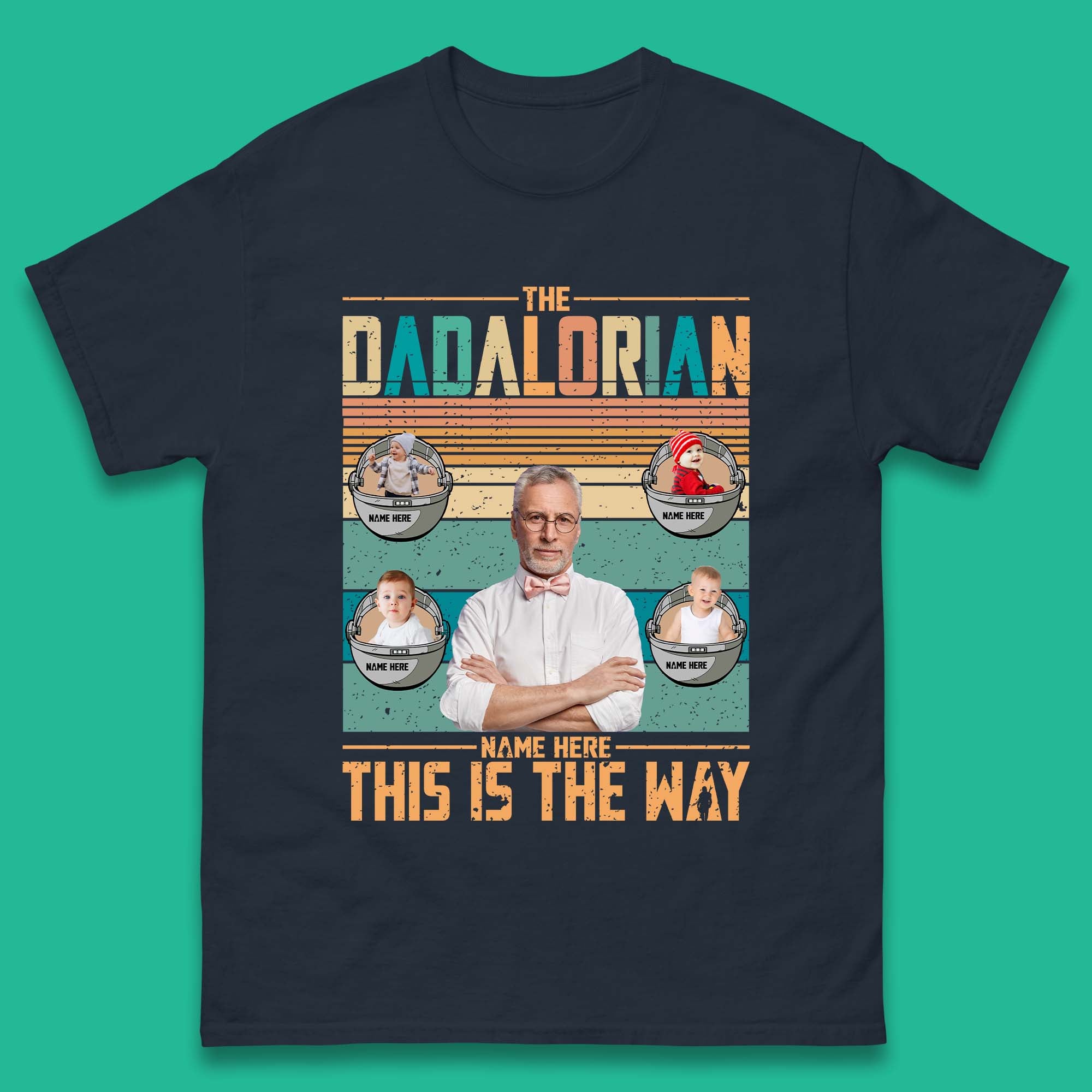 Personalised The Dadalorian Mens T-Shirt