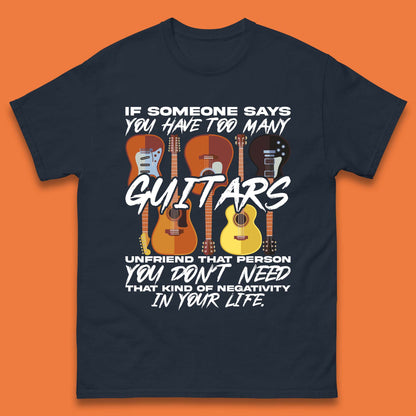 Too Many Guitars Mens T-Shirt