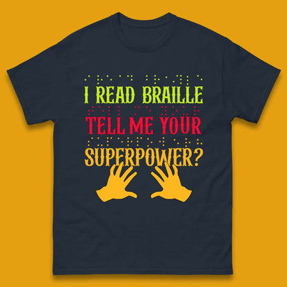 Braille Superpower Mens T-Shirt