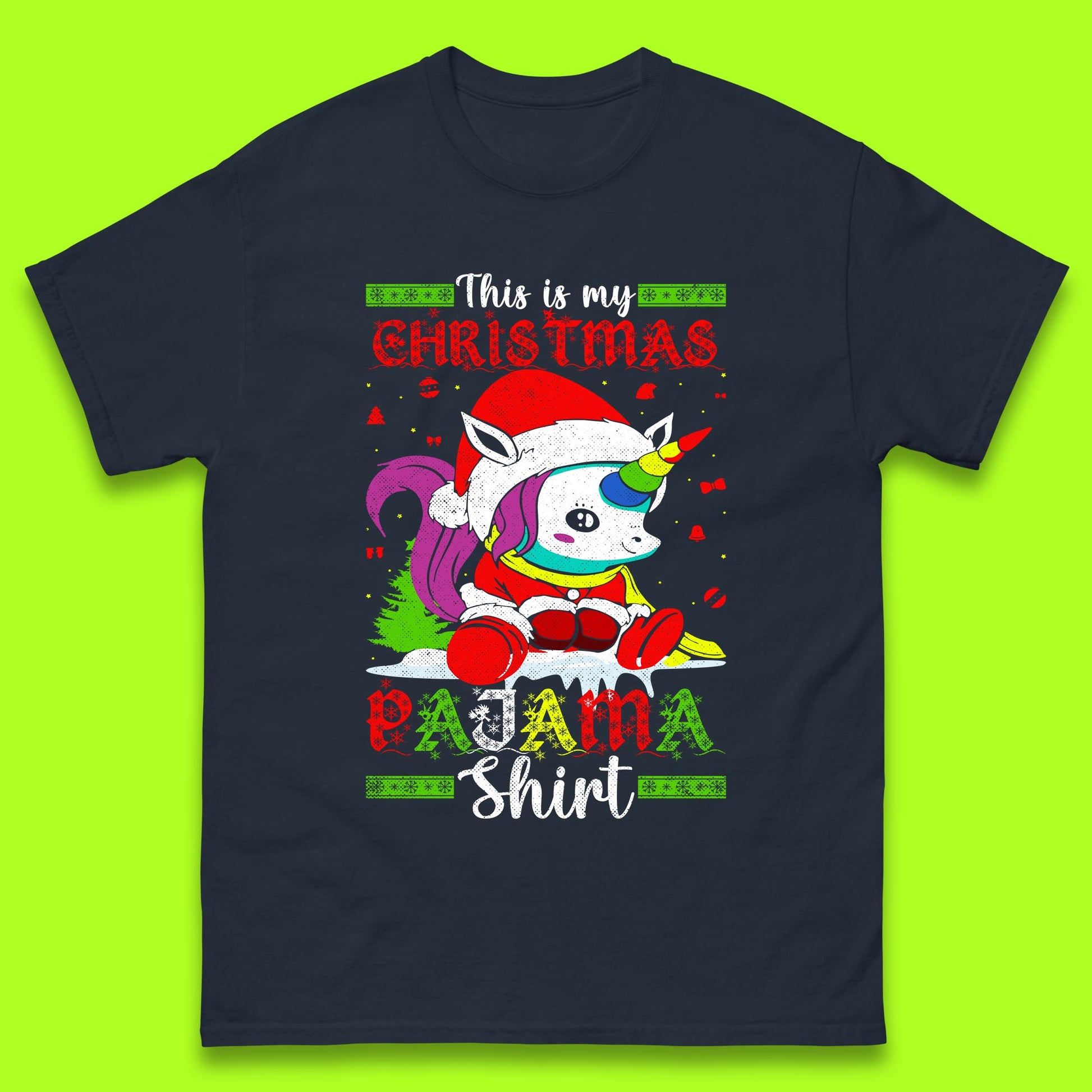 christmas unicorn santa costume t shirt