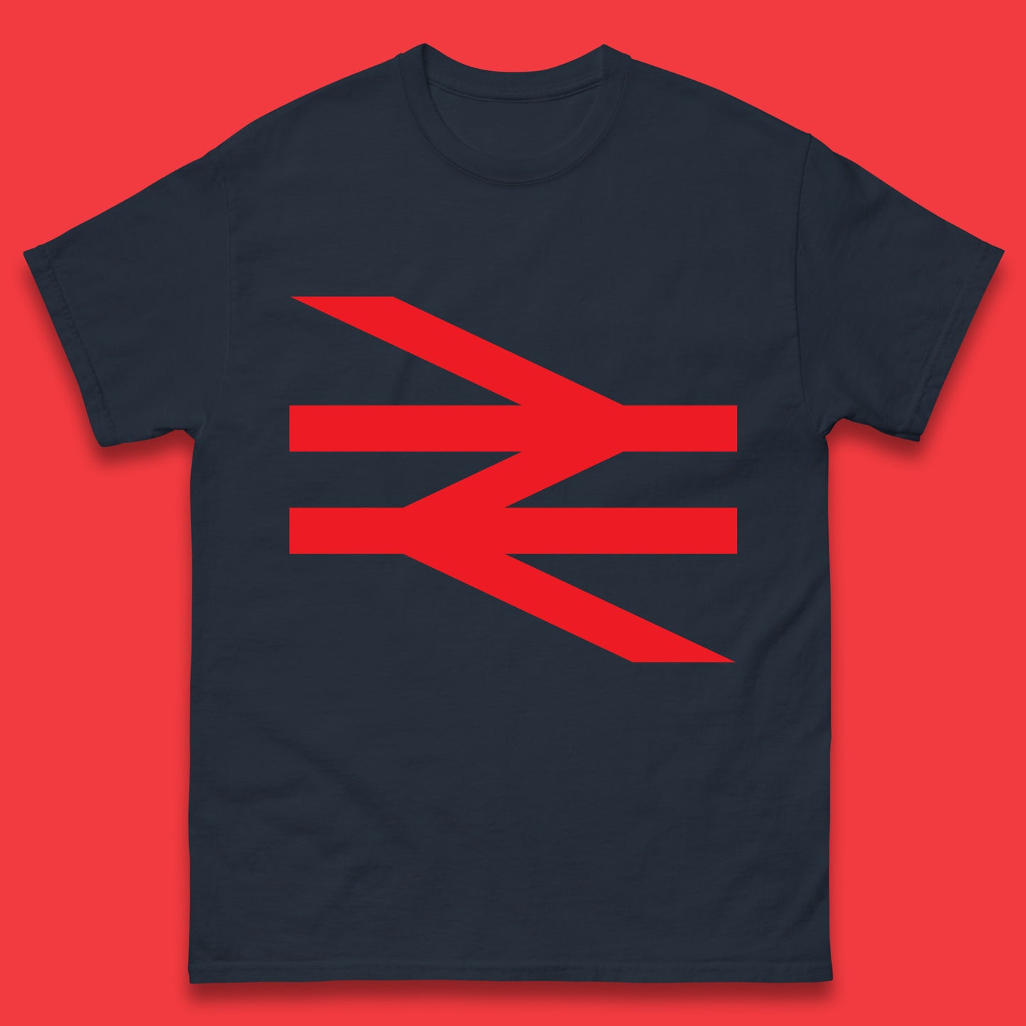 British Rail Union Jack Logo Trains Trainspotter Train Nationalisation Britain Uk Labour Politics Mens Tee Top