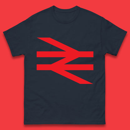 British Rail Union Jack Logo Trains Trainspotter Train Nationalisation Britain Uk Labour Politics Mens Tee Top