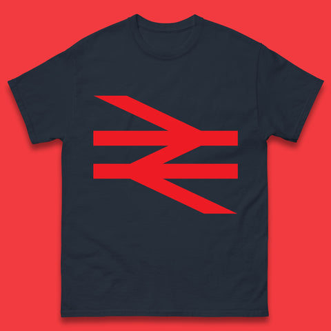British Rail Union Jack Logo Trains Trainspotter Train Nationalisation Britain Uk Labour Politics Mens Tee Top