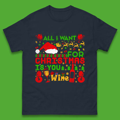 christmas wine t shirt
