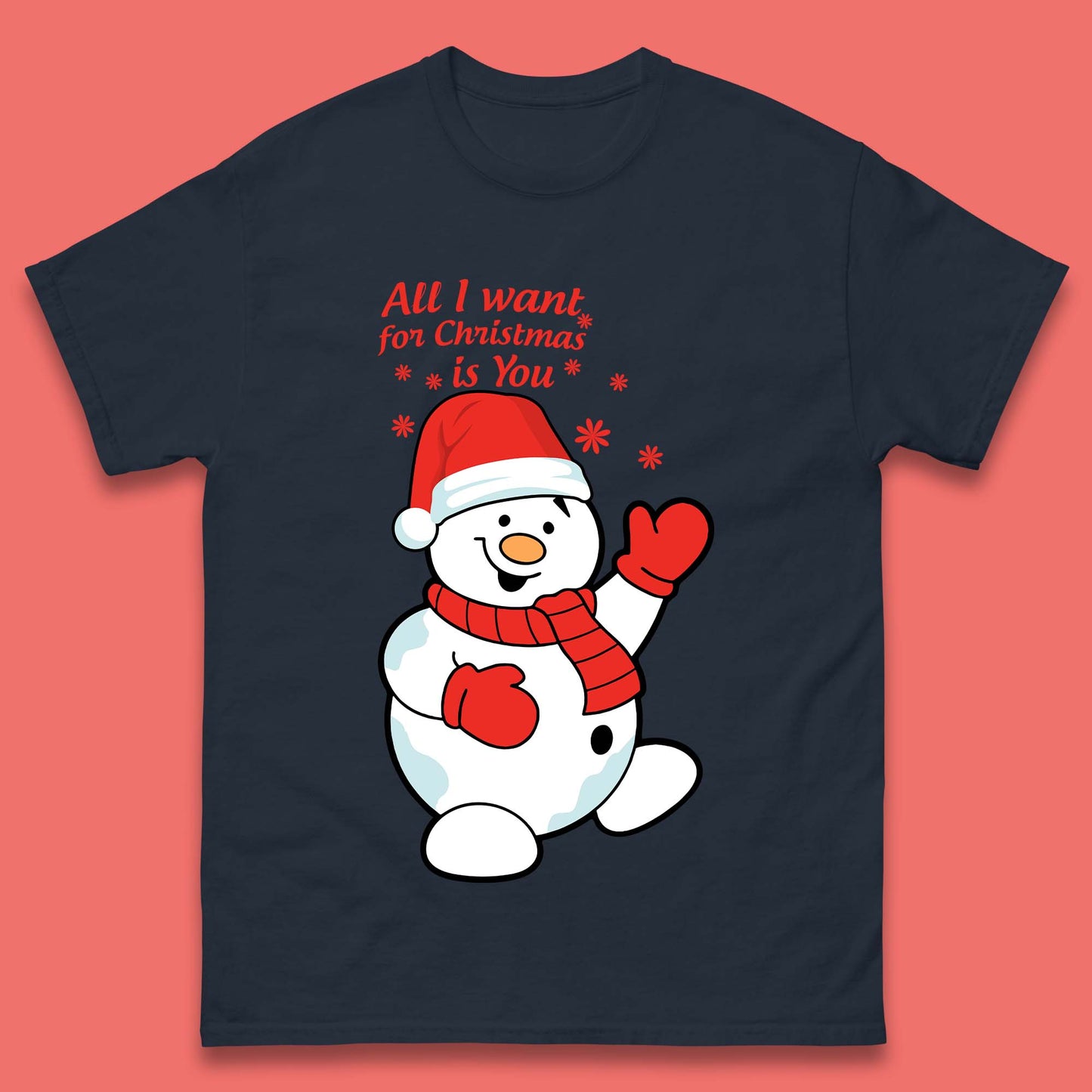 Snowman Christmas Mens T-Shirt