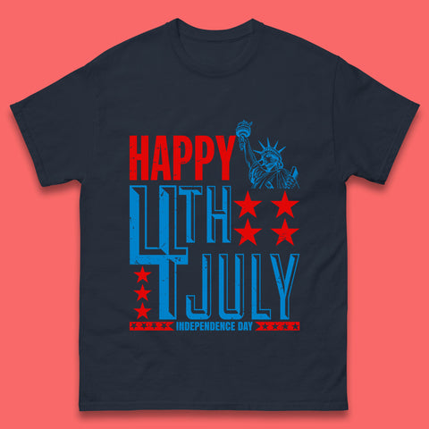 Happy 4th Of July Independence Day Statue Of Liberty Patriotic Celebration Mens Tee Top