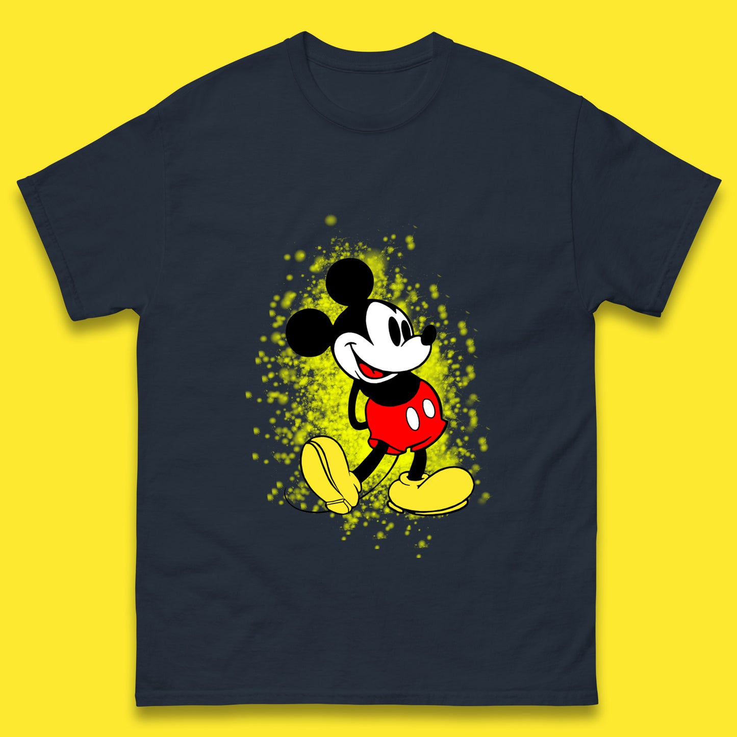 Disney Vintage Mickey Mouse Cartoon Character Disneyland Vacation Trip Disney World Mens Tee Top