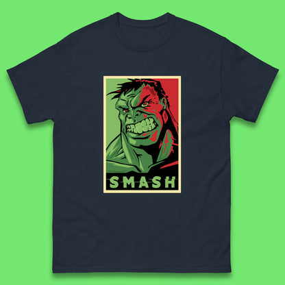 Marvels Avengers The Incredible Hulk Angry Face Smash Hulk Giant Man Hulk Superhero Movie Character Mens Tee Top