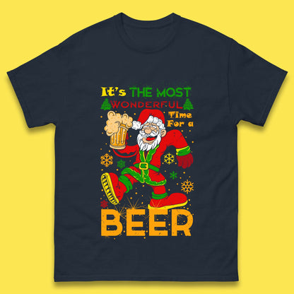 santa drink beer t shirt