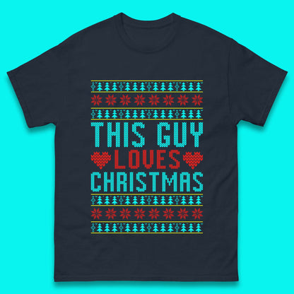 This Guy Loves Christmas Mens T-Shirt