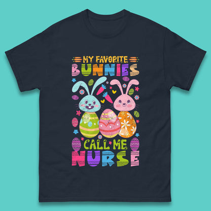 My Favorite Bunnies Call Me Nurse Mens T-Shirt