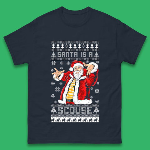 Santa Is A Scouse Christmas Mens T-Shirt