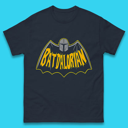 Batdalorian Star Wars The Mandalorian Or Mando X Batman Parody Fictional Characters Mens Tee Top