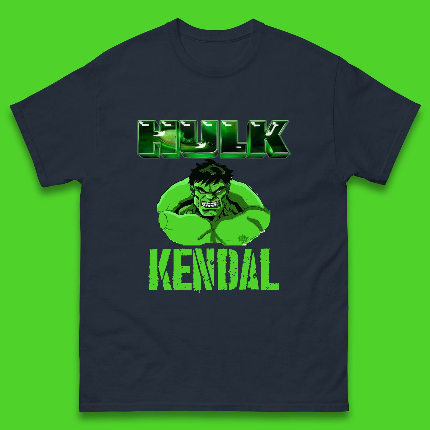 Personalised Hulk Your Name Marvel’s The Incredible Hulk  Marvel Avengers Hulk Giant Man Angry Hulk Superhero Mens Tee Top