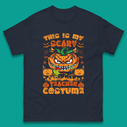 Halloween Teacher This Is My Scary Teacher Costume Back To School Teacher Appreciation Gift Mens Tee Top