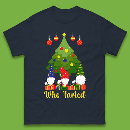 who farted christmas gnomes funny t shirt