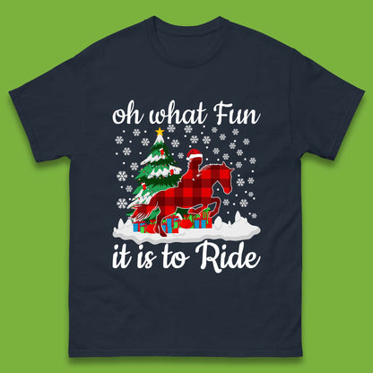 horse riding christmas t shirt