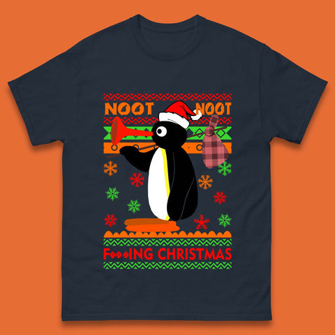 Noot Noot Penguin Christmas Mens T-Shirt