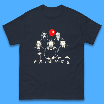 Halloween Friends Horror Movie Killers Characters Halloween Villians Mens Tee Top