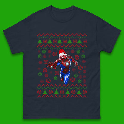 Iron Spider Man Suit Christmas Mens T-Shirt