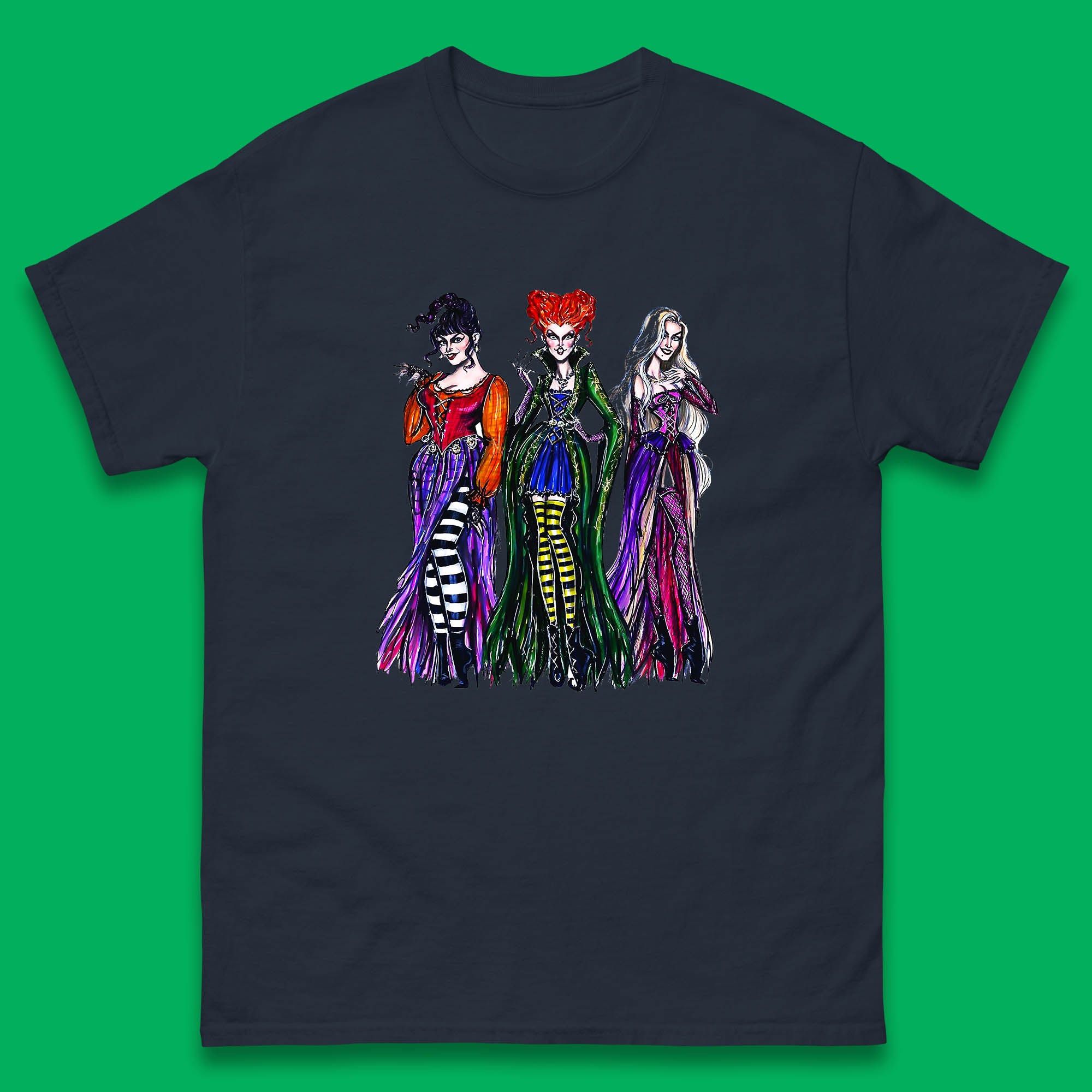 Halloween The Sanderson Sisters From Hocus Pocus Vintage Halloween Witches Mens Tee Top