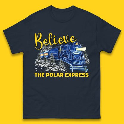 Believe The Polar Express Christmas Train Mens T-Shirt