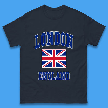 London England Flag Great Britain United Kingdom Uk Union Jack Souvenir British Flag Mens Tee Top