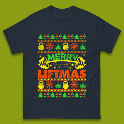 Merry Liftmas Christmas Mens T-Shirt