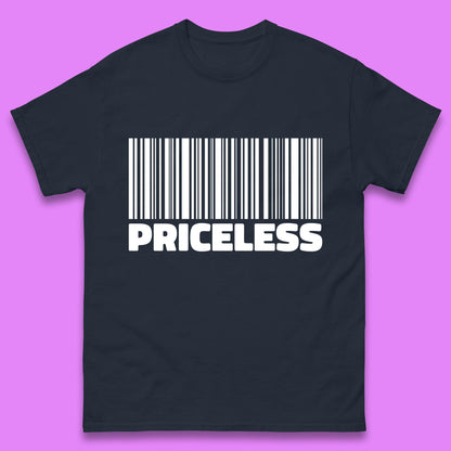 Scan For Priceless Barcode Funny Label Inspirational Empowerment Mens Tee Top