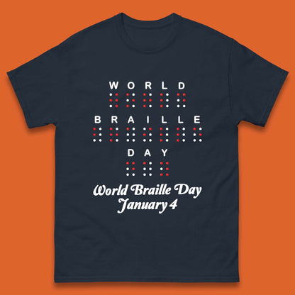 World Braille Day Mens T-Shirt