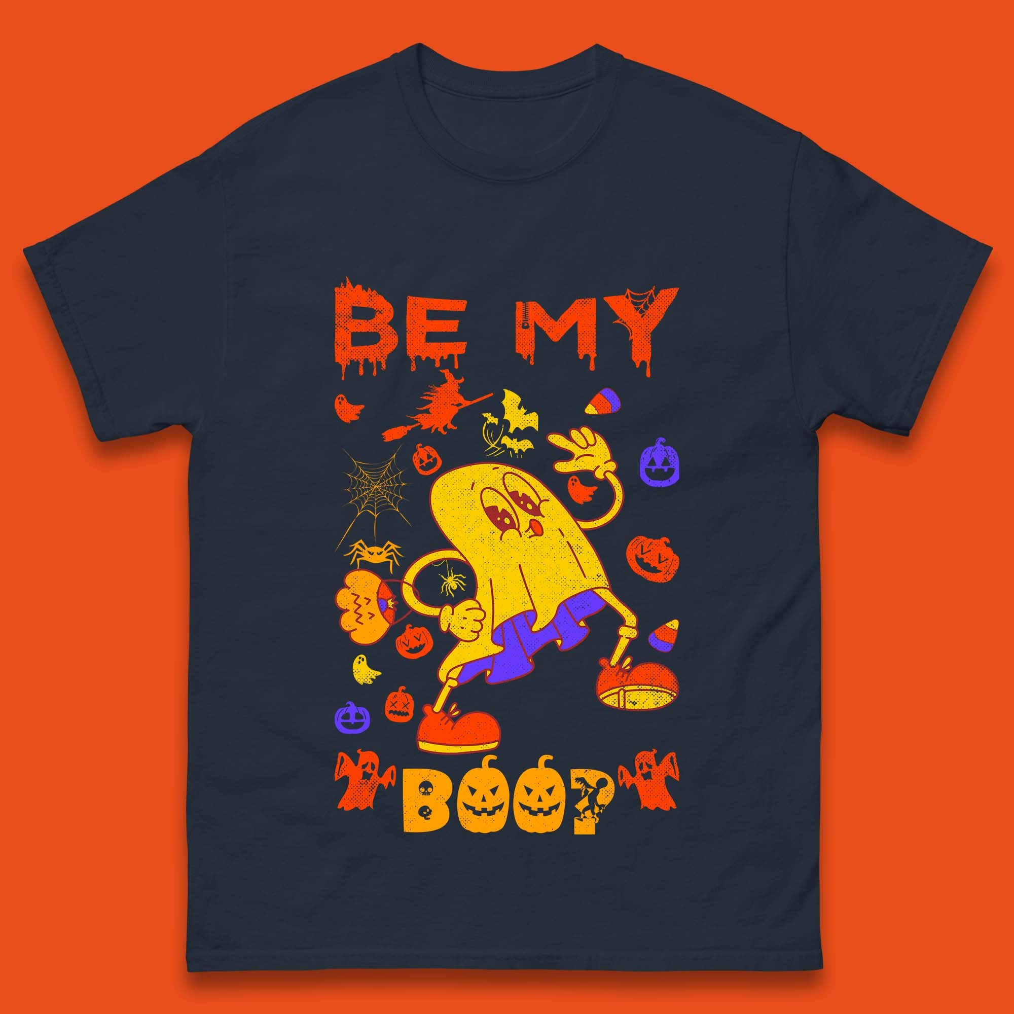 Bee My Boo Happy Halloween Boo Ghost Matching Costume Horror Scary Mens Tee Top