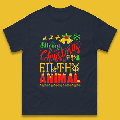 merry christmas ya filthy animal t shirt
