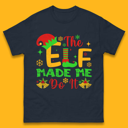 the elf made me do it christmas t shirt